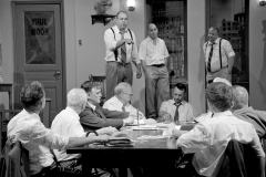 12 Angry Men, takes place at the Uxbridge Music Hall. Photo by Stuart Blower
